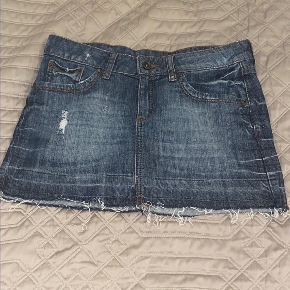 Mango jean lil cute mini skirt